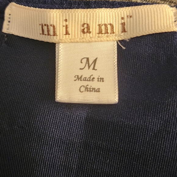 Miami Navy Blue Swing Skirt Women's Medium - Picture 4 of 8